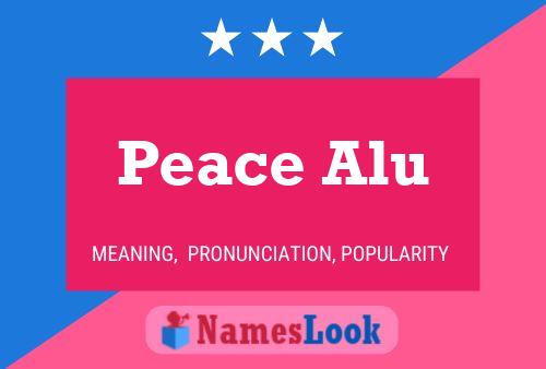 ملصق اسم Peace Alu