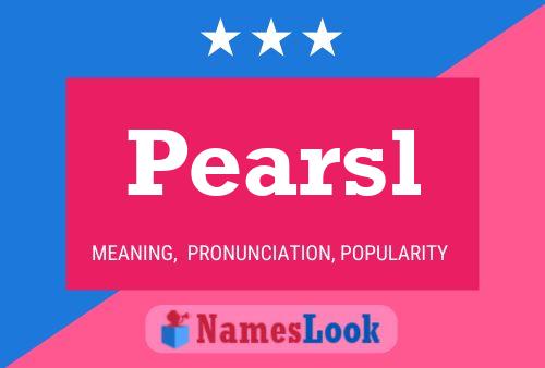 ملصق اسم Pearsl