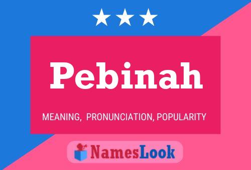 ملصق اسم Pebinah