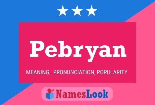 ملصق اسم Pebryan