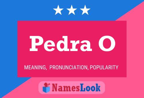 ملصق اسم Pedra O