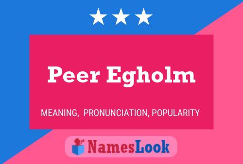 ملصق اسم Peer Egholm