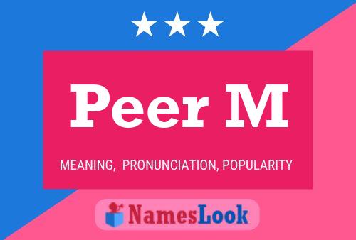 ملصق اسم Peer M