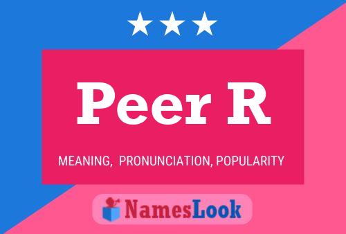 ملصق اسم Peer R