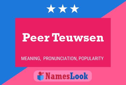 ملصق اسم Peer Teuwsen