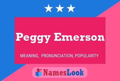 ملصق اسم Peggy Emerson