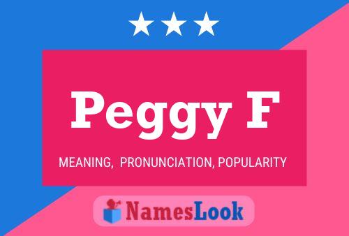 ملصق اسم Peggy F