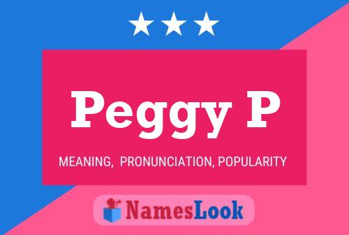 ملصق اسم Peggy P