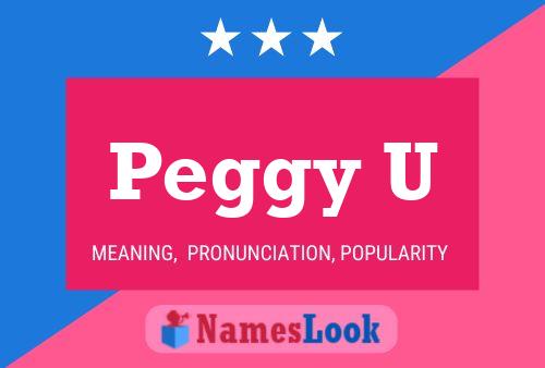 ملصق اسم Peggy U