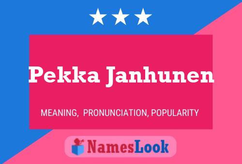 ملصق اسم Pekka Janhunen