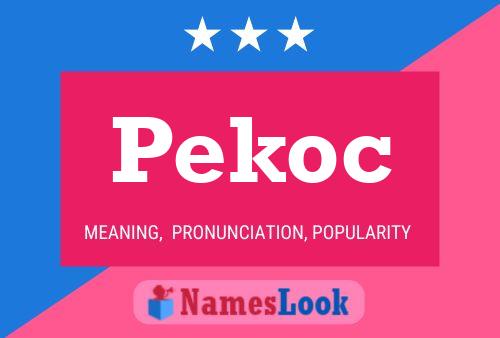 ملصق اسم Pekoc