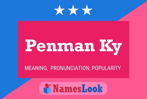 ملصق اسم Penman Ky