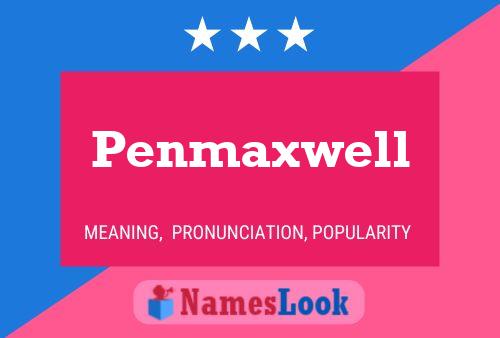 ملصق اسم Penmaxwell