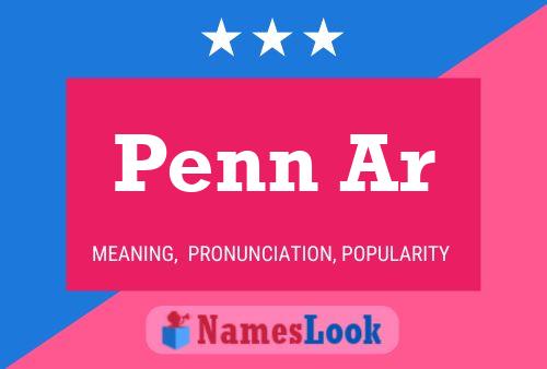 ملصق اسم Penn Ar