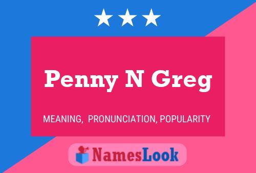 ملصق اسم Penny N Greg