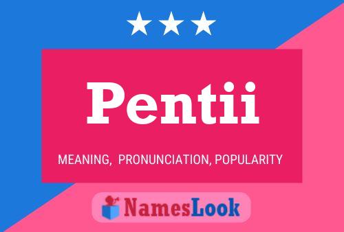 ملصق اسم Pentii