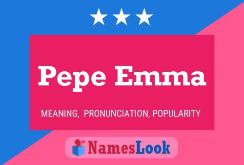 ملصق اسم Pepe Emma