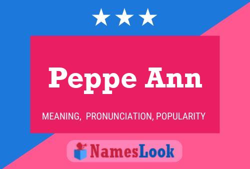 ملصق اسم Peppe Ann