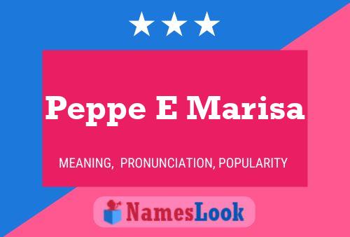 ملصق اسم Peppe E Marisa