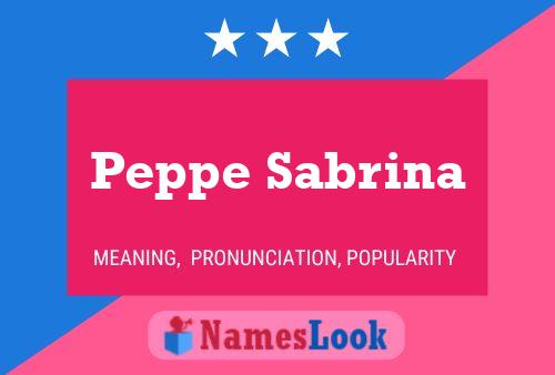 ملصق اسم Peppe Sabrina