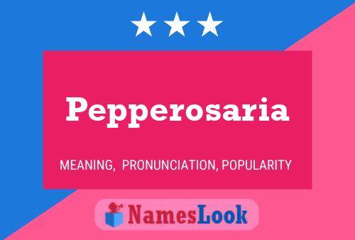 ملصق اسم Pepperosaria