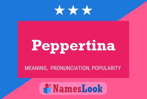 ملصق اسم Peppertina