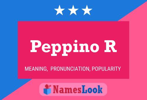 ملصق اسم Peppino R