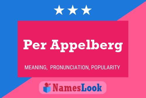 ملصق اسم Per Appelberg