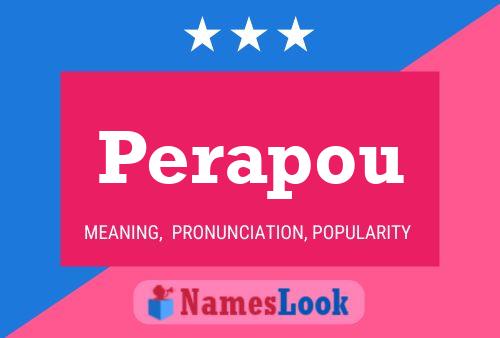 ملصق اسم Perapou