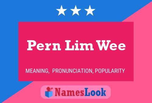 ملصق اسم Pern Lim Wee