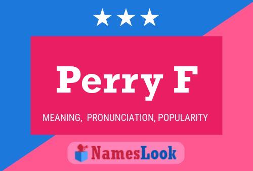 ملصق اسم Perry F