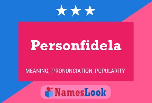 ملصق اسم Personfidela