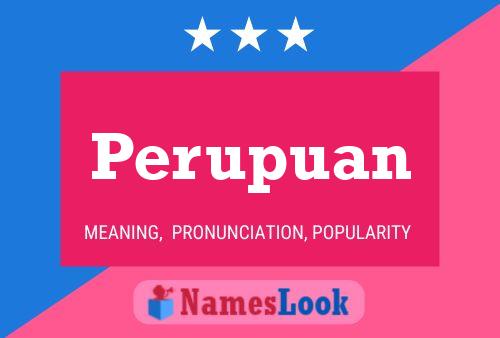 ملصق اسم Perupuan