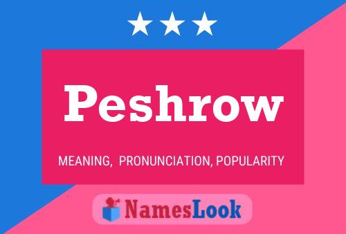 ملصق اسم Peshrow