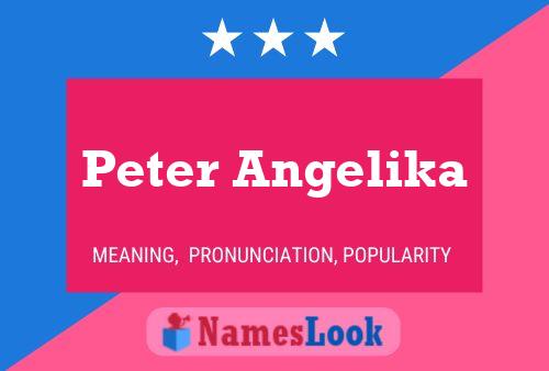 ملصق اسم Peter Angelika