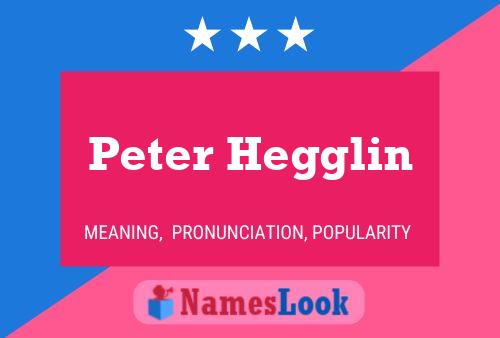 ملصق اسم Peter Hegglin