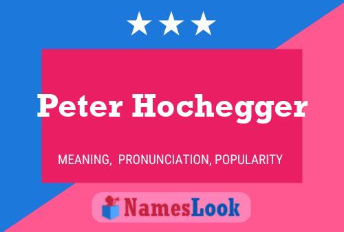 ملصق اسم Peter Hochegger