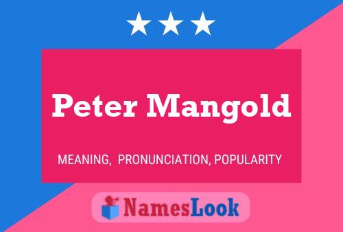 ملصق اسم Peter Mangold