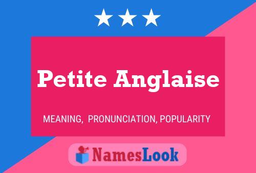 ملصق اسم Petite Anglaise