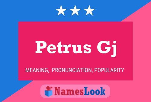 ملصق اسم Petrus Gj