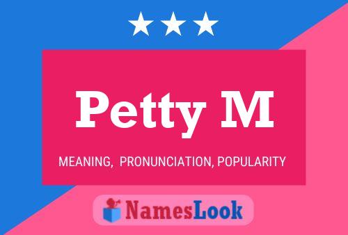 ملصق اسم Petty M