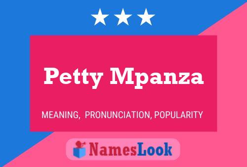 ملصق اسم Petty Mpanza