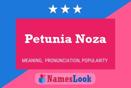 ملصق اسم Petunia Noza