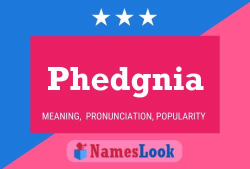 ملصق اسم Phedgnia