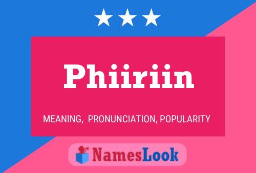 ملصق اسم Phiiriin