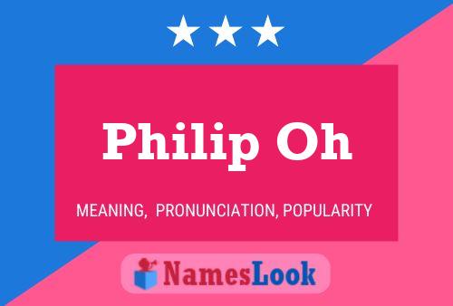 ملصق اسم Philip Oh