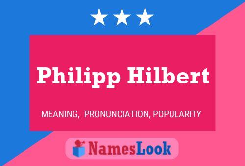 ملصق اسم Philipp Hilbert