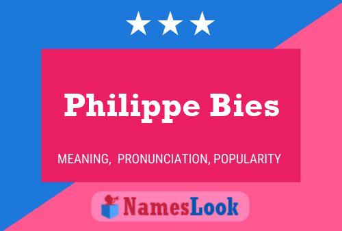 ملصق اسم Philippe Bies