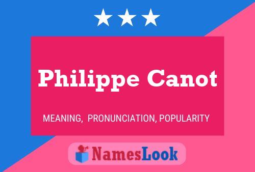 ملصق اسم Philippe Canot