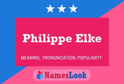 ملصق اسم Philippe Elke